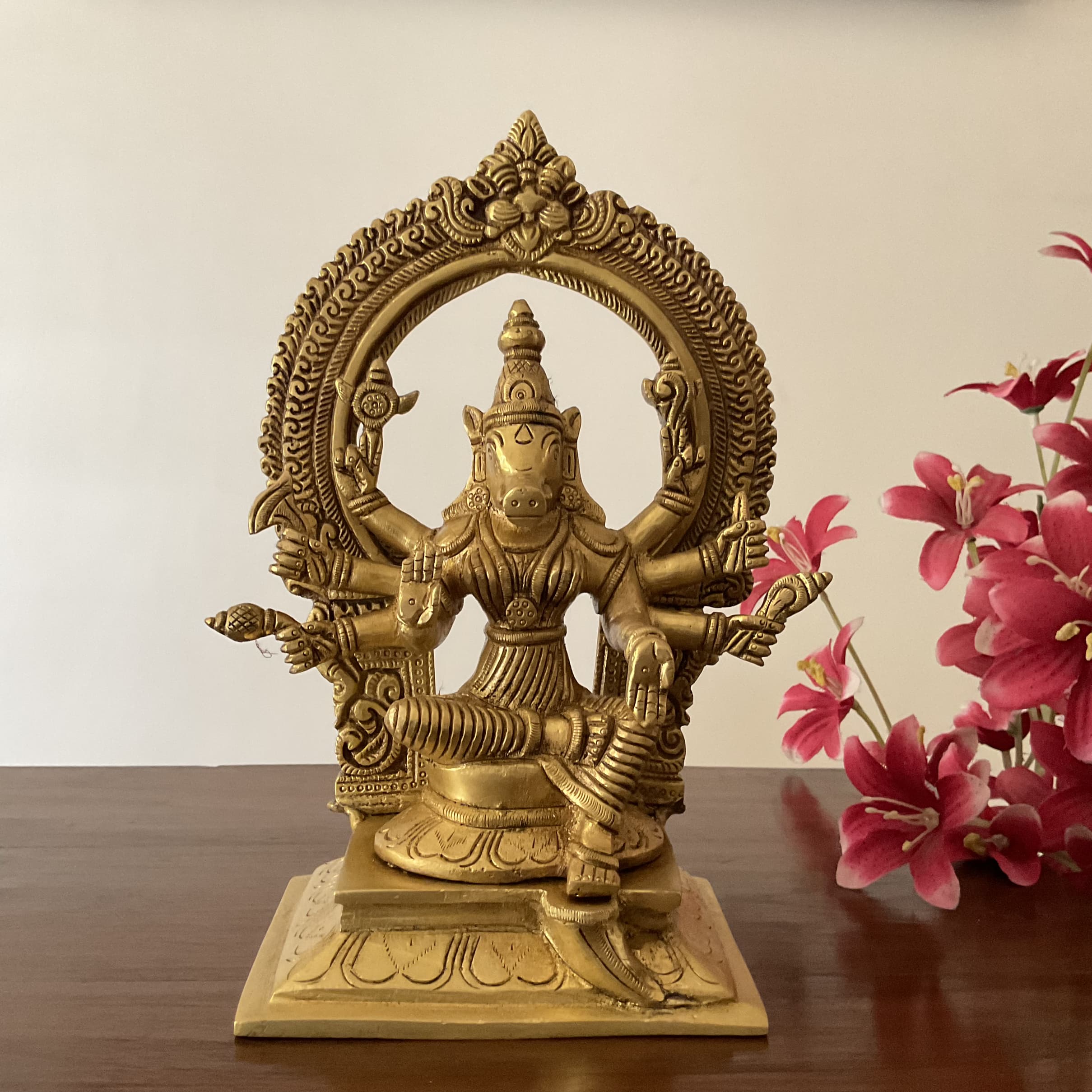 Brass Durga statue, 5