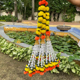 Artificial Marigold Garland Set of 5 Pcs - Crafts N Chisel - Indian Home Decor USA