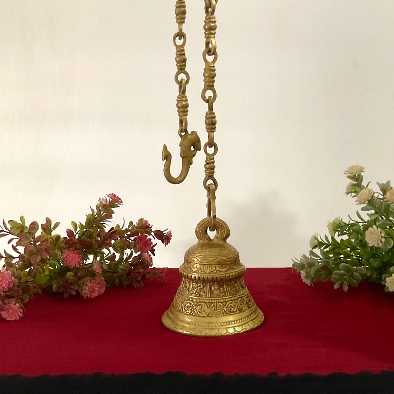 Golden Brass Wall Hanging Bells, For Decoration, Size: 8 Inch at Rs  1400/piece in New Delhi