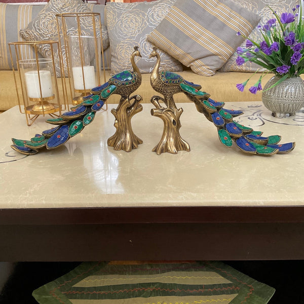 ZAMTAC Europe Peacock Figurines Vase Ornaments Resin Animal  Peacock Crafts Wine Cabinet TV Home Office Decor Accessories Wedding Gifts  - (Color: Peacock vase) : Home & Kitchen