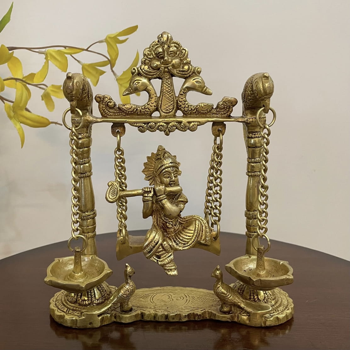 Shri Krishna Brass Idol Figurines | Home Decor | Crafts N Chisel