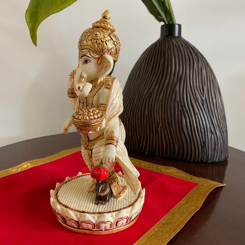 Dancing Ganesha Marble Dust Idol | Indian Hindu God | Crafts N Chisel –  Crafts N Chisel India